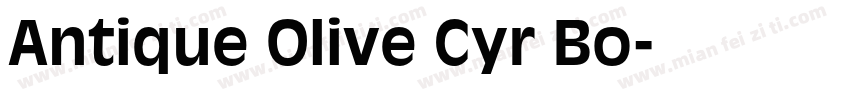 Antique Olive Cyr Bo字体转换